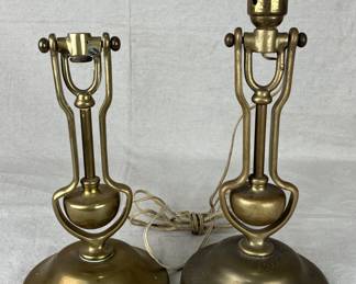 Pair of Brass Lamp Bases
