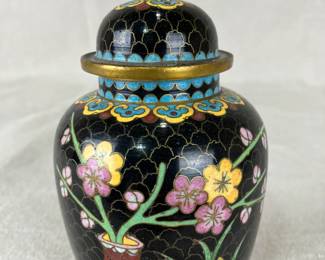 Chinese Cloisonné Ginger Jar