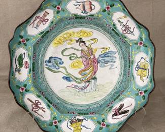 Chinese Enamel Charger