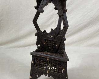 19th Century Syrian Carved and Inlaid Table