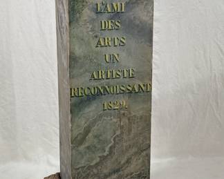1829 Faux Grain Masonic Pedestal