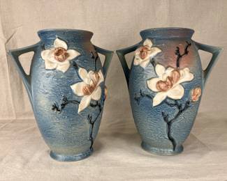 Roseville American Art Pottery Vase Pair