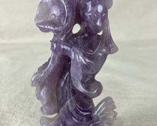 Chinese Amethyst Carved Figurine