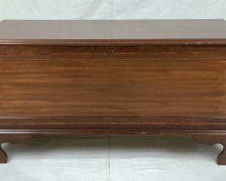 Mahogany Inlaid Blanket Chest