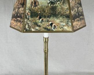 Equestrian Horse and Rider Motif Lamp