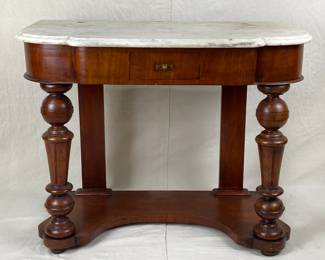 Victorian Marble Top Console Table