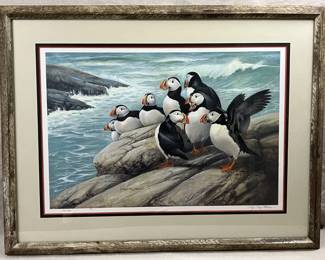 Puffin Offset Lithograph by Roger Tory Peterson