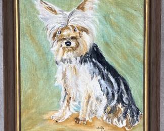 Yorkshire Terrier Acrylic Painting