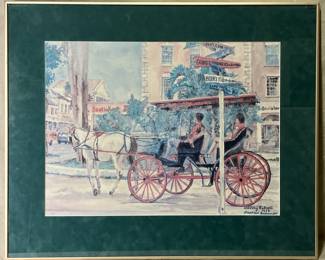 Harvey Roberto "Bahamas" Horse and Buggy Print