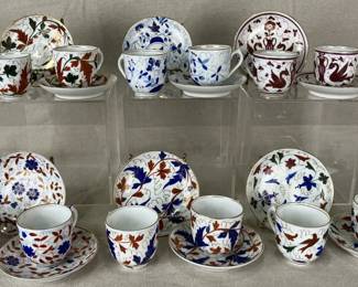 Royal Vienna Porcelain Demitasse Cups and Saucers