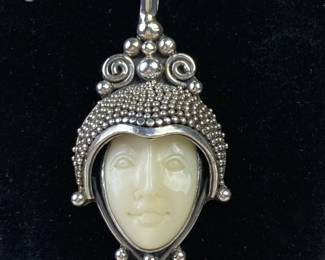 Sajen Sterling Silver and Opal Pendant