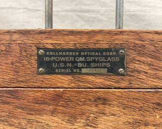 U.S. Navy 16-Power Quartermaster Spyglass by Kollmorgen Optical Corp.