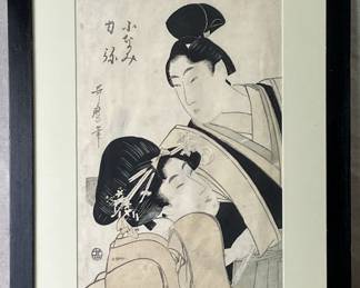 Kitagawa Utamaro Edo Period Woodblock Print