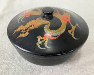 Japanese Dragon Motif Trinket Box