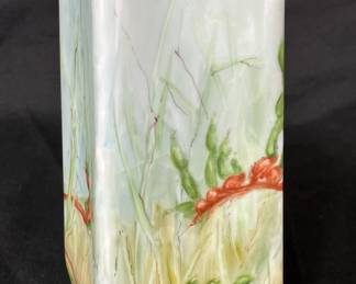 Australian Hand-Painted Porcelain Vase, 1981
