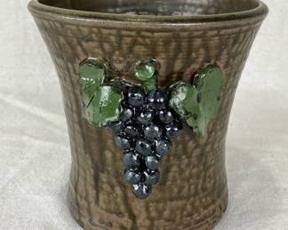 Jessie Meaders Vase with Grape and Vine Motif, 2005