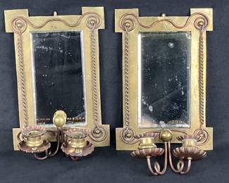 19th Century Wall Mirrors with Sconces