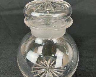 Glass Covered Jar