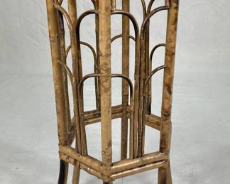 Scorched Bamboo Plant Stand