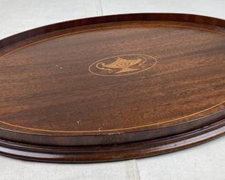 Mahogany Inlaid Butler’s Tray