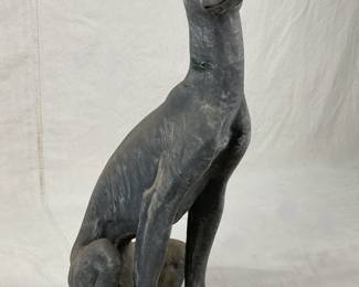 Concrete Whippet Sculpture