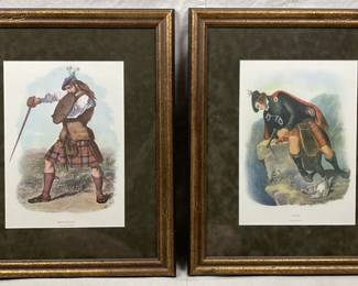 Pair of McIan’s Highlanders Lithographs