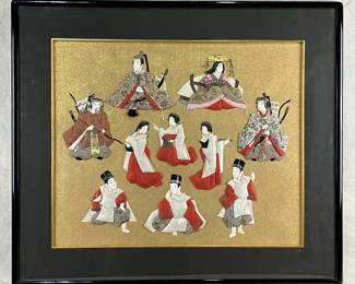 Japanese Mixed Media Folk Art