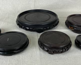 Chinese Carved Wooden Stands