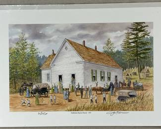 Hand-Signed John Kollock Print, Bethlehem Baptist Church-1925