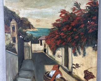 Hester Townscape Oil Painting on Board