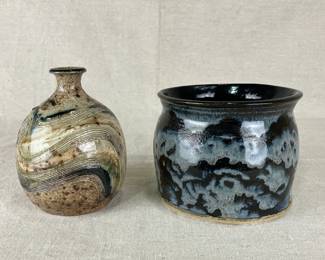 Studio Pottery Stoneware Pair