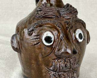 Jessie Meaders Stoneware Face Jug, 2006