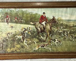 Equestrian Hunting Scene Print