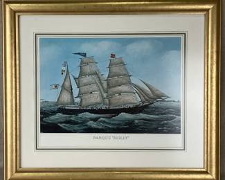 English School Print of the Barque Molly