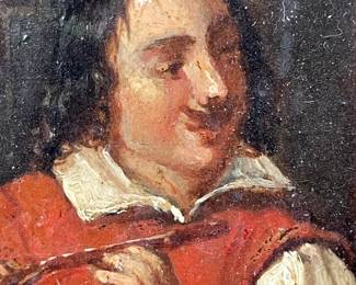 Albertus Brondgeest Muscian Oil Painting