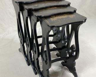English Chinoiserie Nesting Tables