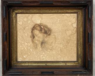 19th Century Lithograph of Woman