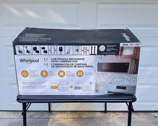 15 BrandNewWhirlpoolLowProfileMicrowaveHoodCombination