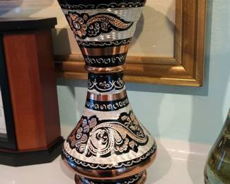 ENGRAVED COPPER VASE