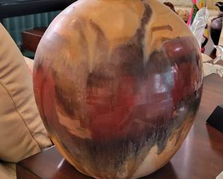 FIRED RAKU VASE
