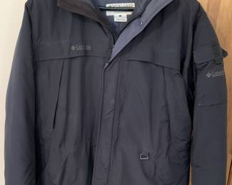 Columbia zip/button up with hood (for cold weather wear) - XL