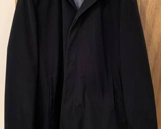 Joseph Aboud black overcoat - XL (suit, jacket and blazer friendly length) - XL