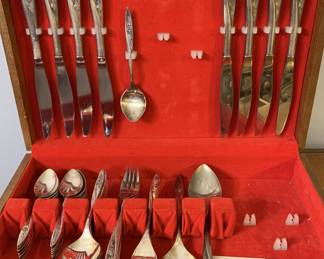 Community silverplate set in box
