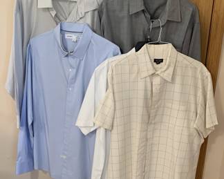Long and short sleeve dress shirts (L to XL)