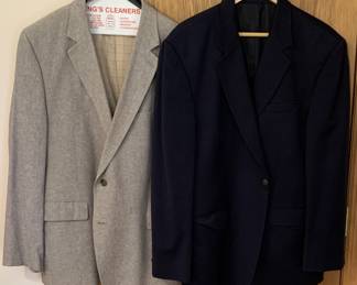 Beige jacket (48R) and Navy jacket (46R)