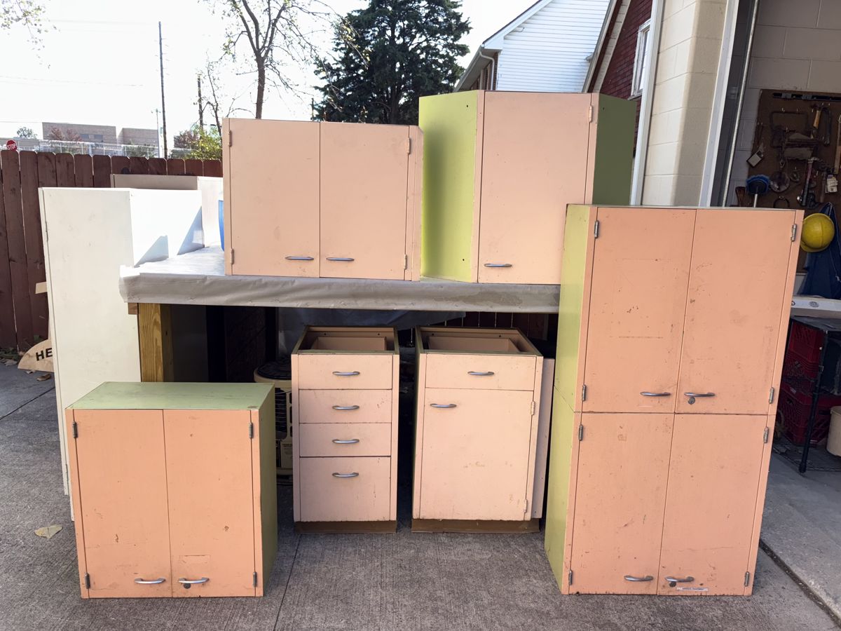 Mid Century Modern Metal Kitchen Cabinets!