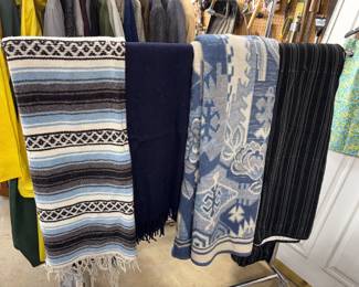 Biederlack of the Americas Blankets, Navy Wool Blanket 50”x60”, Haywin Textile Products 100% Acrylic Southwest Blanket!