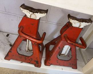 King Machinery Inc USA #1285-012 3 Ton Garage Stands Pr!