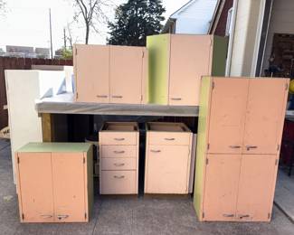 Mid Century Modern Metal Kitchen Cabinets!