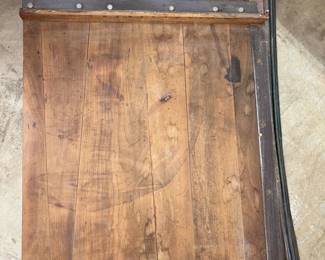 Vtg Bradley Wood & Iron Paper Cutter!